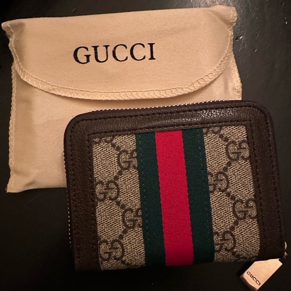 Gucci Brown and Green Wallet - Picture 2 of 3